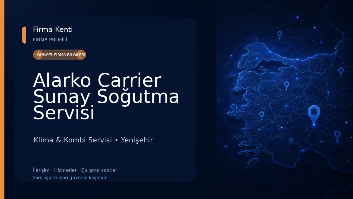 Alarko Carrier Sunay Soğutma Servisi Klima & Kombi Servisi