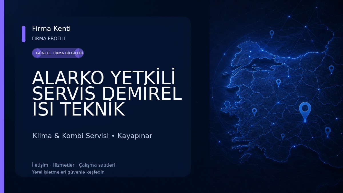 ALARKO YETKİLİ SERVİS DEMİREL ISI TEKNİK CARRİER TOSHİBA