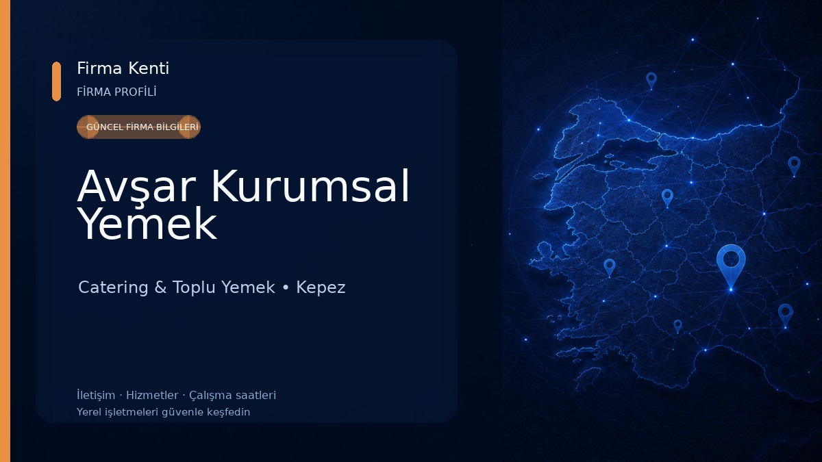 Avşar Kurumsal Yemek Catering & Toplu Yemek