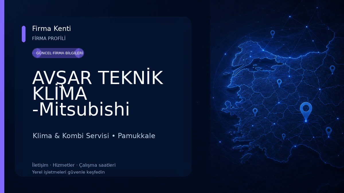 AVŞAR TEKNİK KLİMA -Mitsubishi Heavy YETKİLİ SERVİS Klima & Kombi Servisi