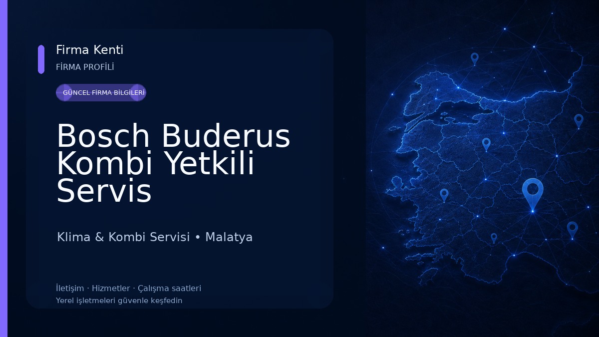 Bosch Buderus Kombi Yetkili Servis