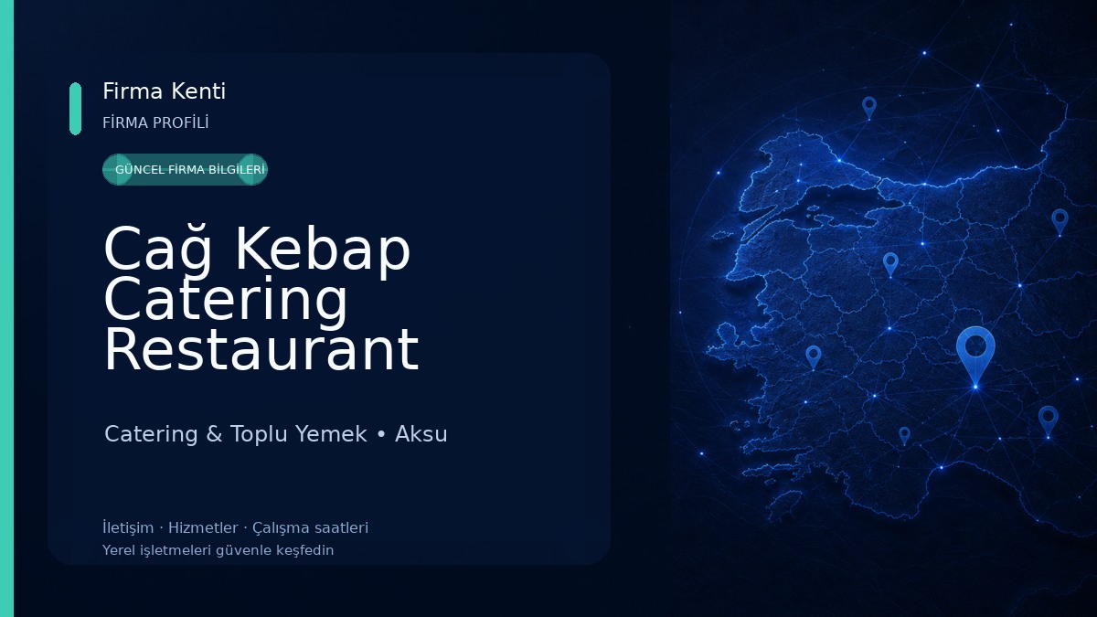 Cağ Kebap Catering Restaurant Catering & Toplu Yemek
