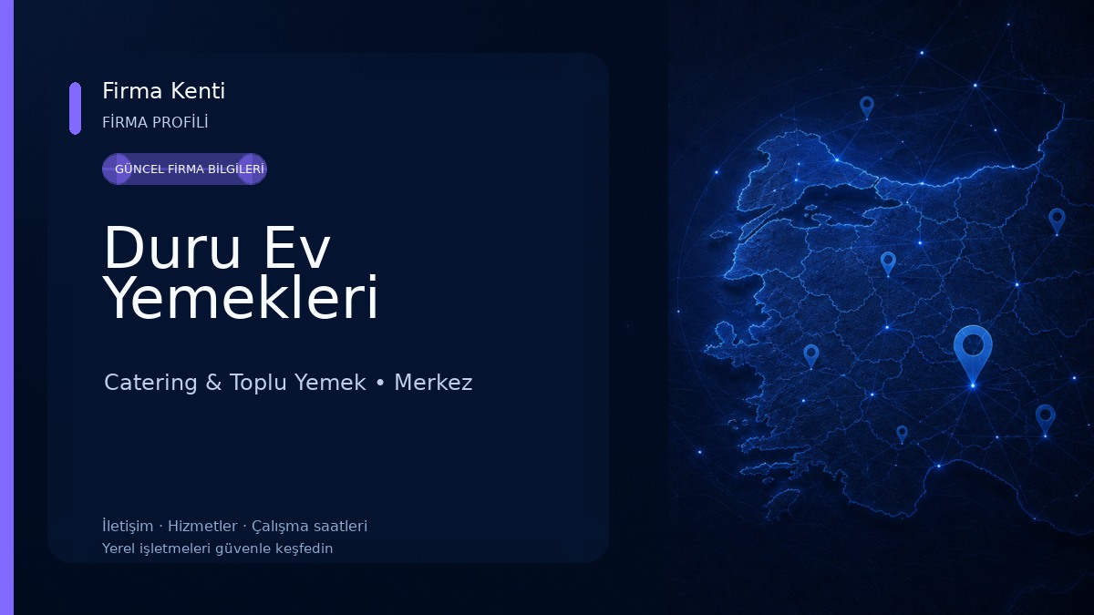 Duru Ev Yemekleri Catering & Toplu Yemek