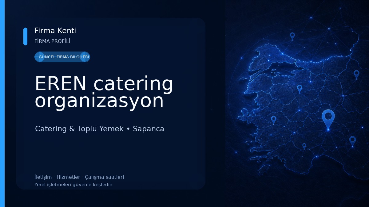 EREN catering organizasyon Catering & Toplu Yemek