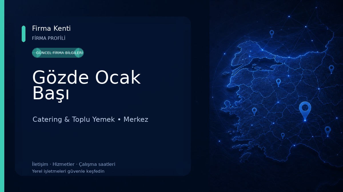 Gözde Ocak Başı Catering & Toplu Yemek