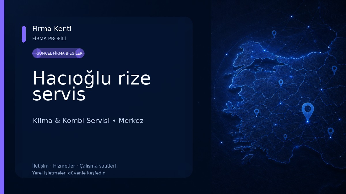 Hacıoğlu rize servis Klima & Kombi Servisi