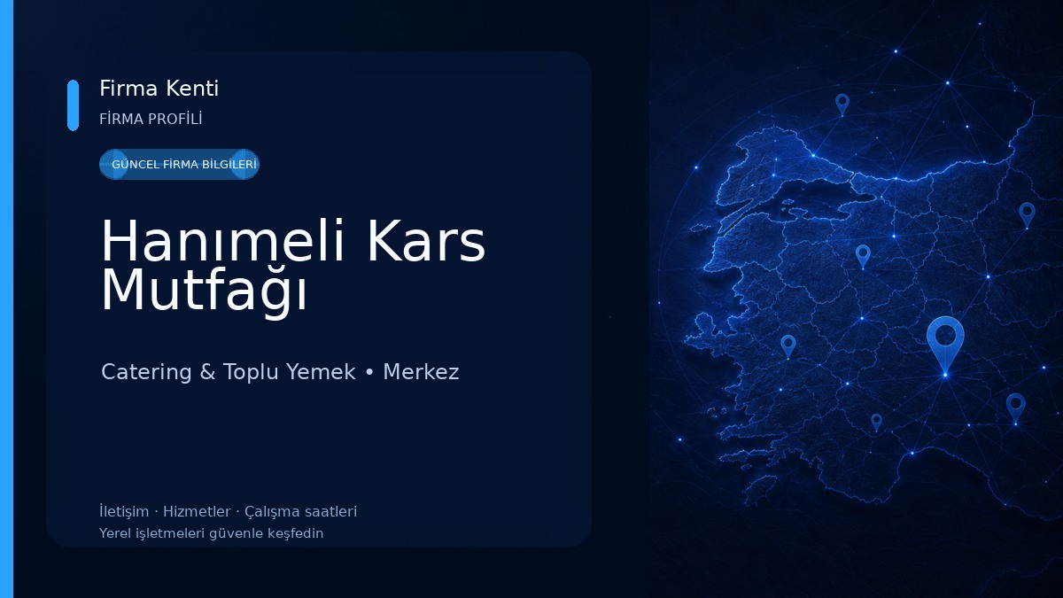 Hanımeli Kars Mutfağı Catering & Toplu Yemek