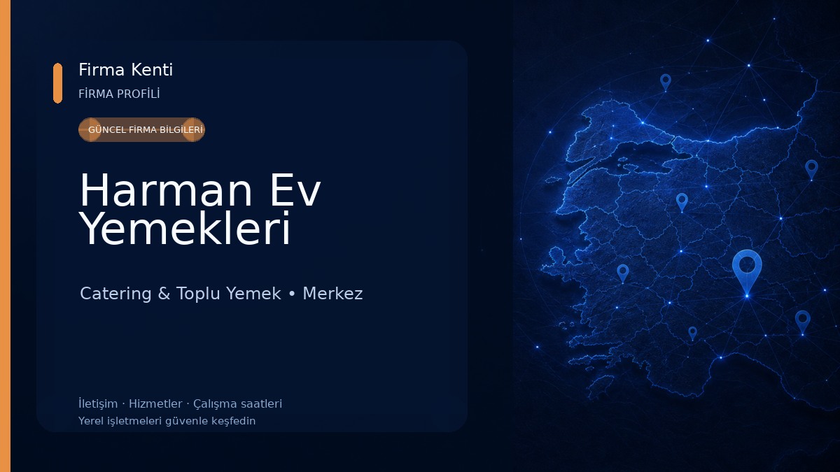 Harman Ev Yemekleri Catering & Toplu Yemek