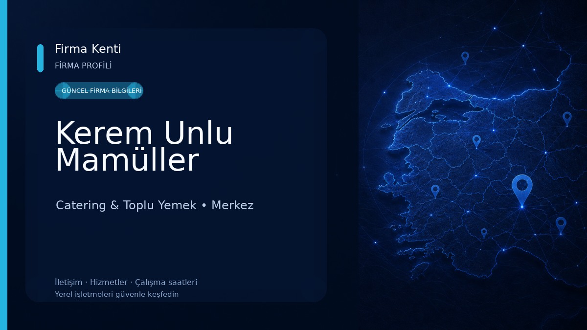 Kerem Unlu Mamüller Catering & Toplu Yemek