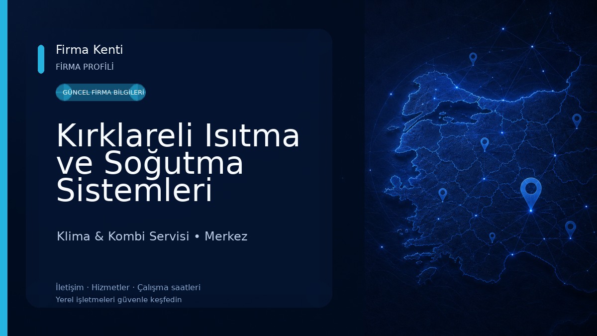 Kırklareli Isıtma ve Soğutma Sistemleri