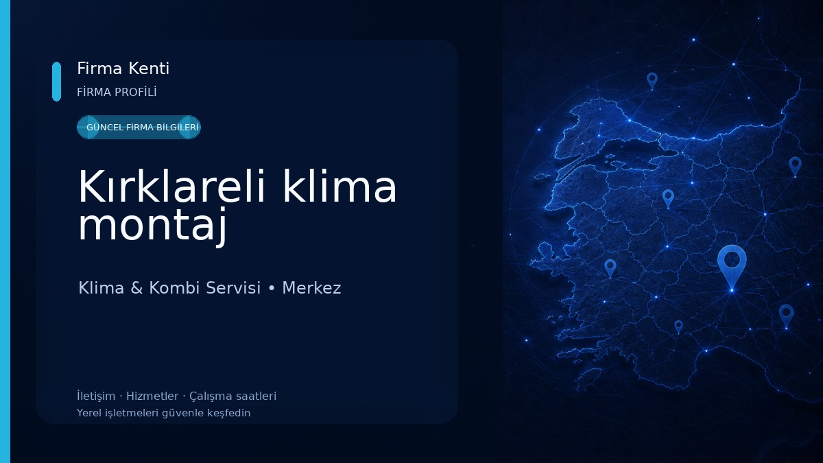 Kırklareli klima montaj Klima & Kombi Servisi