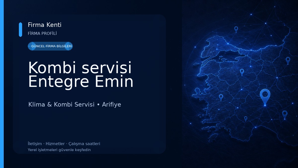 Kombi servisi Entegre Emin Klima & Kombi Servisi