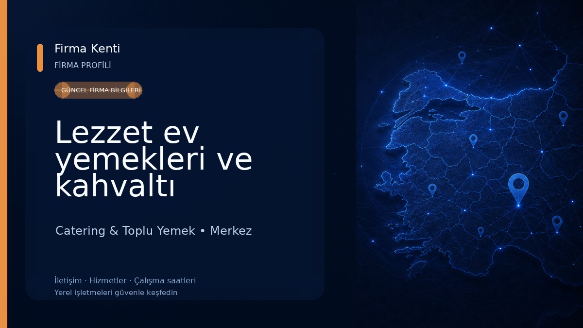 Lezzet ev yemekleri ve kahvaltı Catering & Toplu Yemek