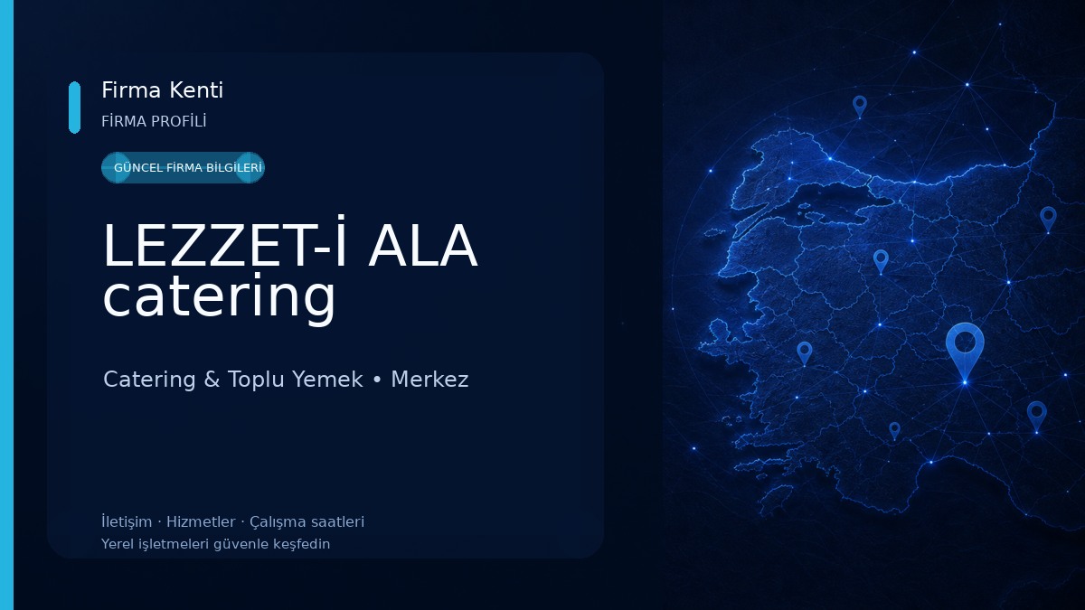 LEZZET-İ ALA catering Catering & Toplu Yemek