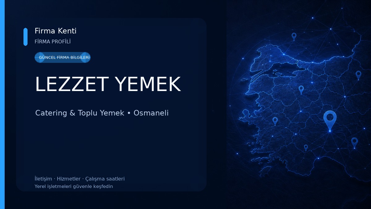 LEZZET YEMEK Catering & Toplu Yemek
