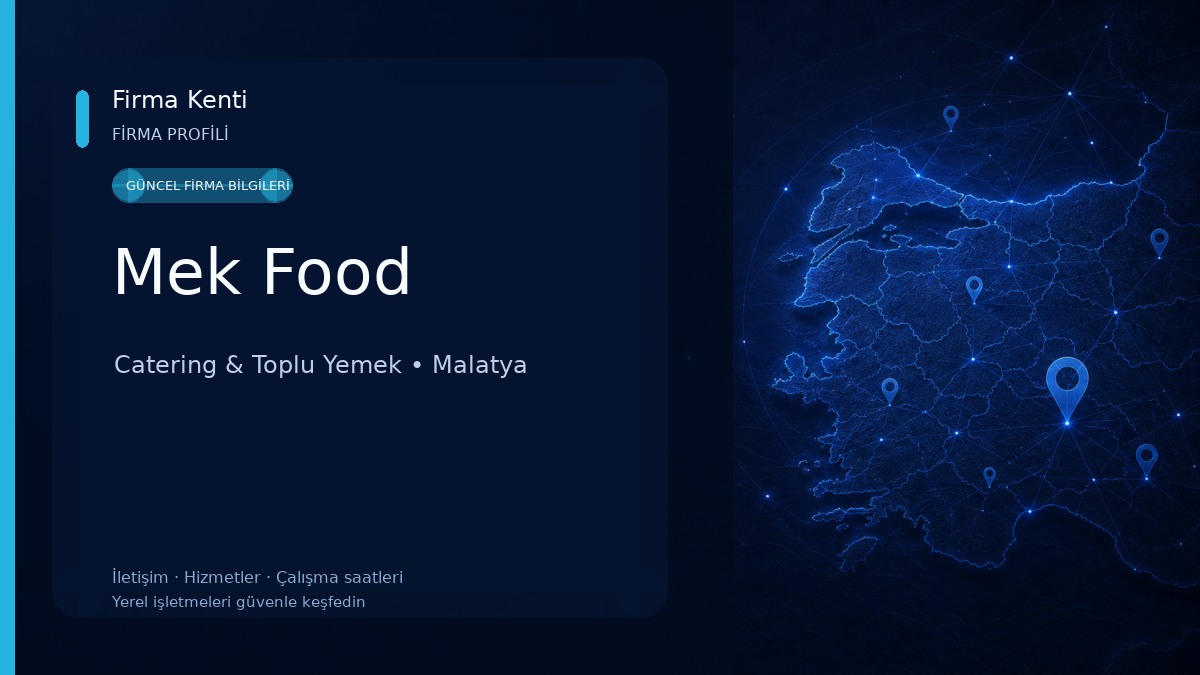 Mek Food Catering & Toplu Yemek