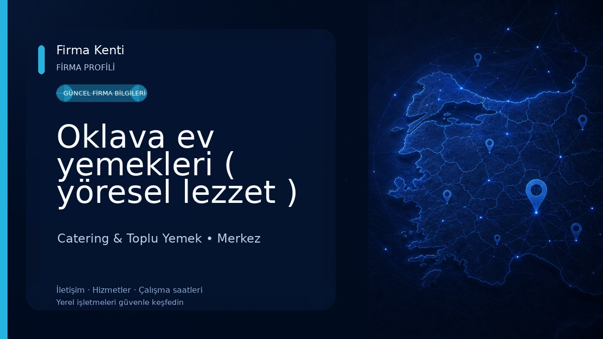 Oklava ev yemekleri ( yöresel lezzet ) Catering & Toplu Yemek