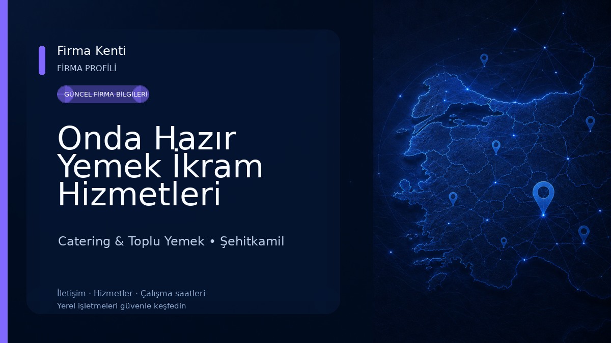 Onda Hazır Yemek İkram Hizmetleri