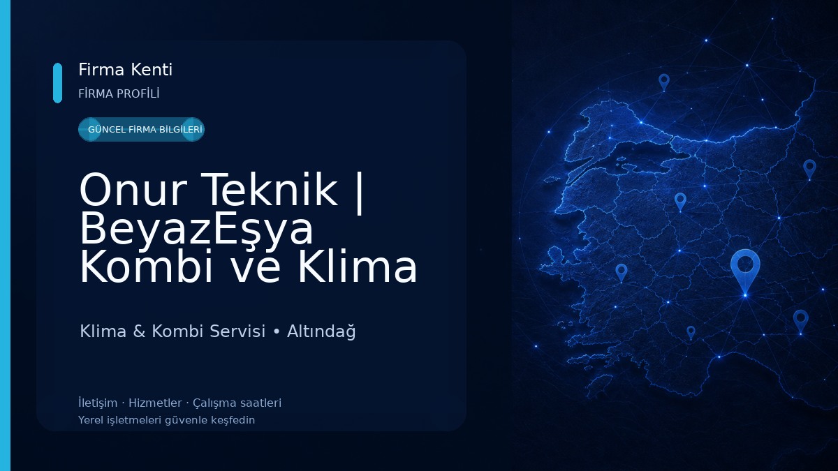 Onur Teknik | BeyazEşya Kombi ve Klima Servisi Klima & Kombi Servisi
