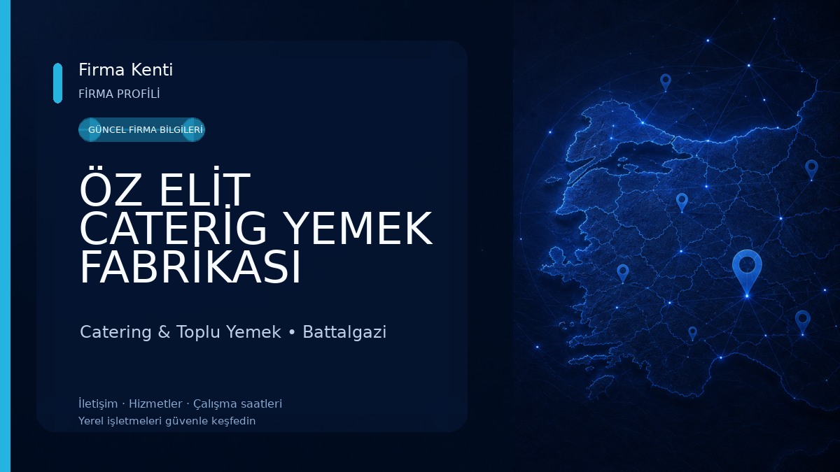 ÖZ ELİT CATERİG YEMEK FABRİKASI Catering & Toplu Yemek