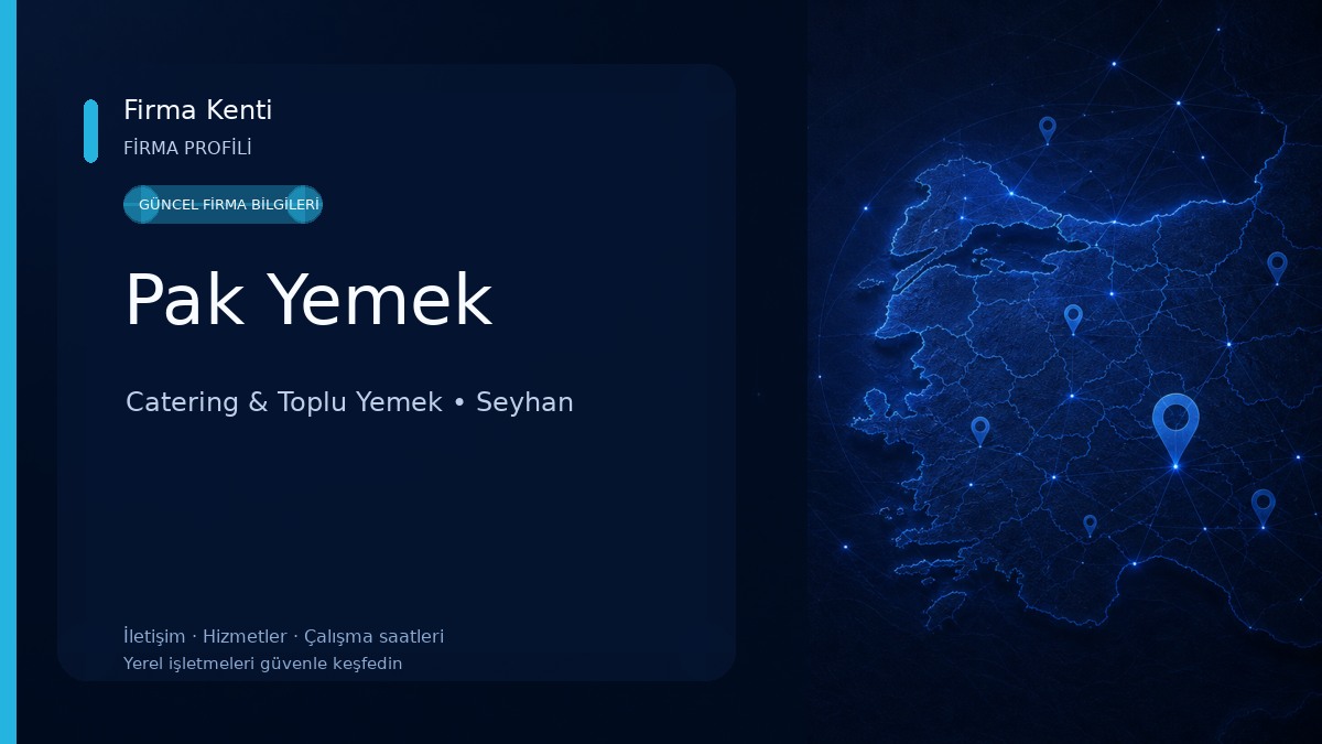 Pak Yemek Catering & Toplu Yemek