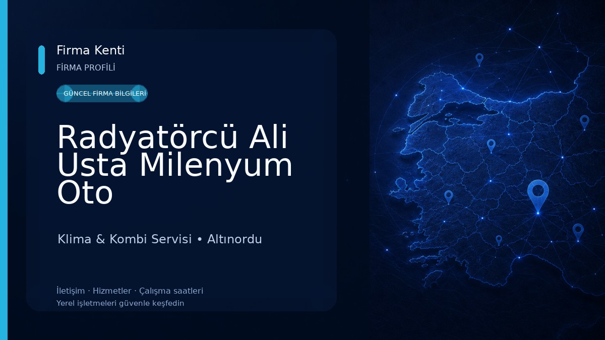 Radyatörcü Ali Usta Milenyum Oto Klima & Kombi Servisi
