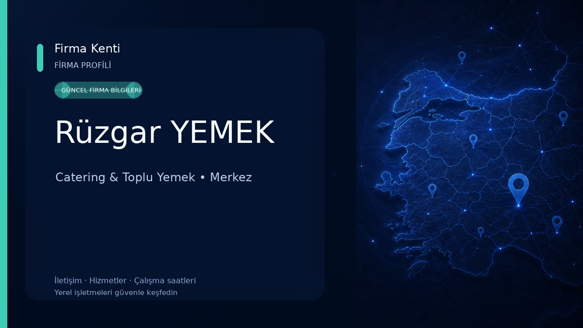 Rüzgar YEMEK Catering & Toplu Yemek