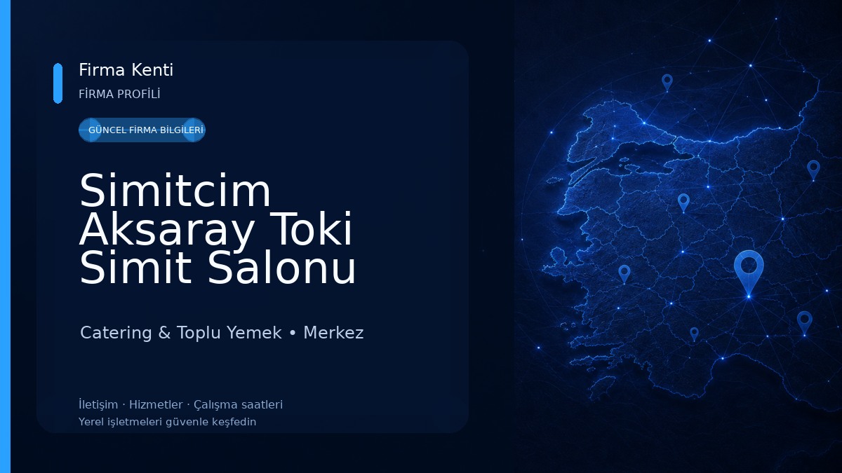 Simitcim Aksaray Toki Simit Salonu