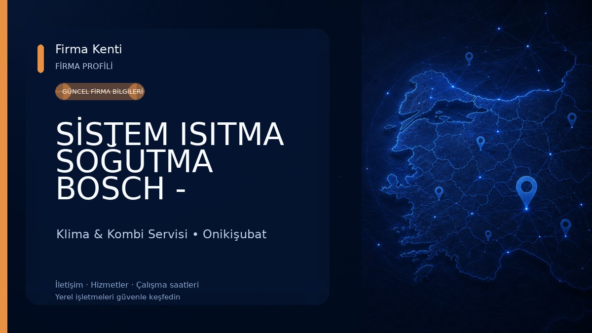 SİSTEM ISITMA SOĞUTMA BOSCH - BUDERUS - YORK - HİTACI Yetkili Servis Klima & Kombi Servisi
