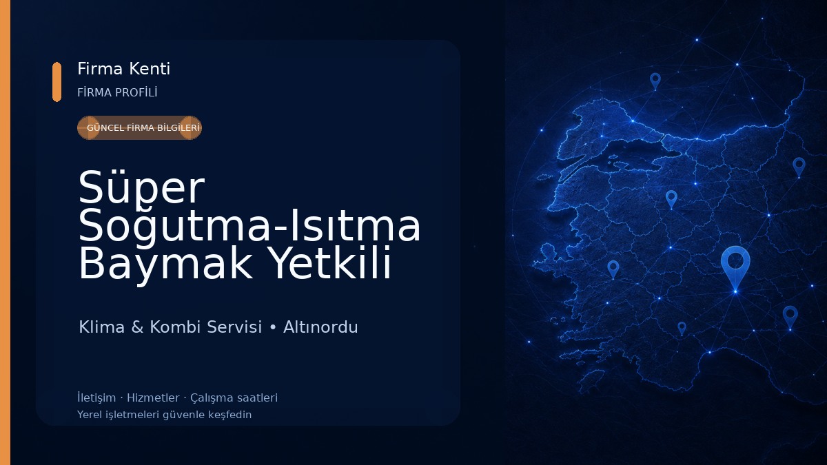 Süper Soğutma-Isıtma Baymak Yetkili Servis Ordu, Klima, Kombi, Beyaz Eşya Klima & Kombi Servisi