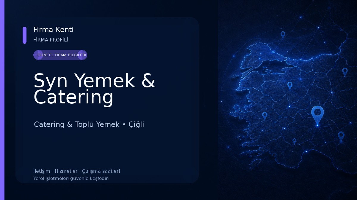 Syn Yemek & Catering Catering & Toplu Yemek