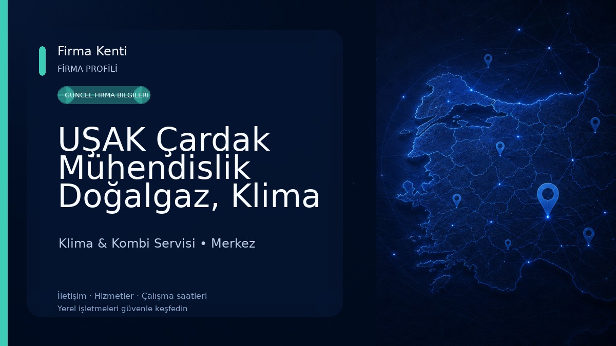 UŞAK Çardak Mühendislik Doğalgaz, Klima otogaz Klima & Kombi Servisi