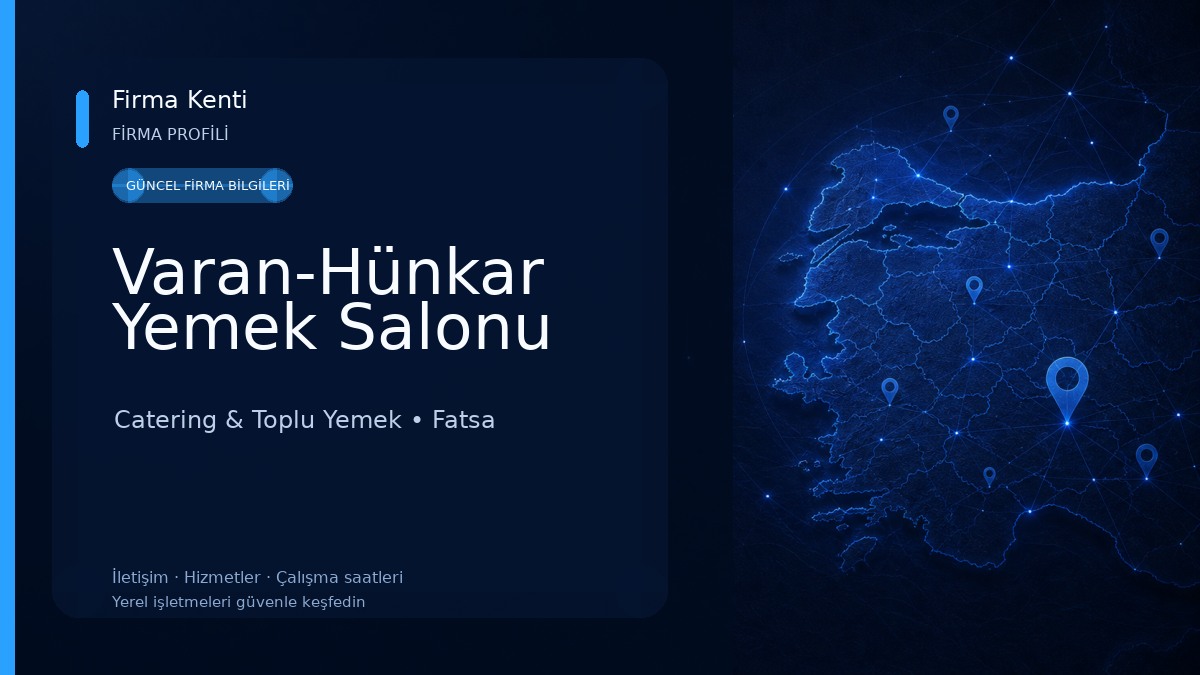 Varan-Hünkar Yemek Salonu Catering & Toplu Yemek