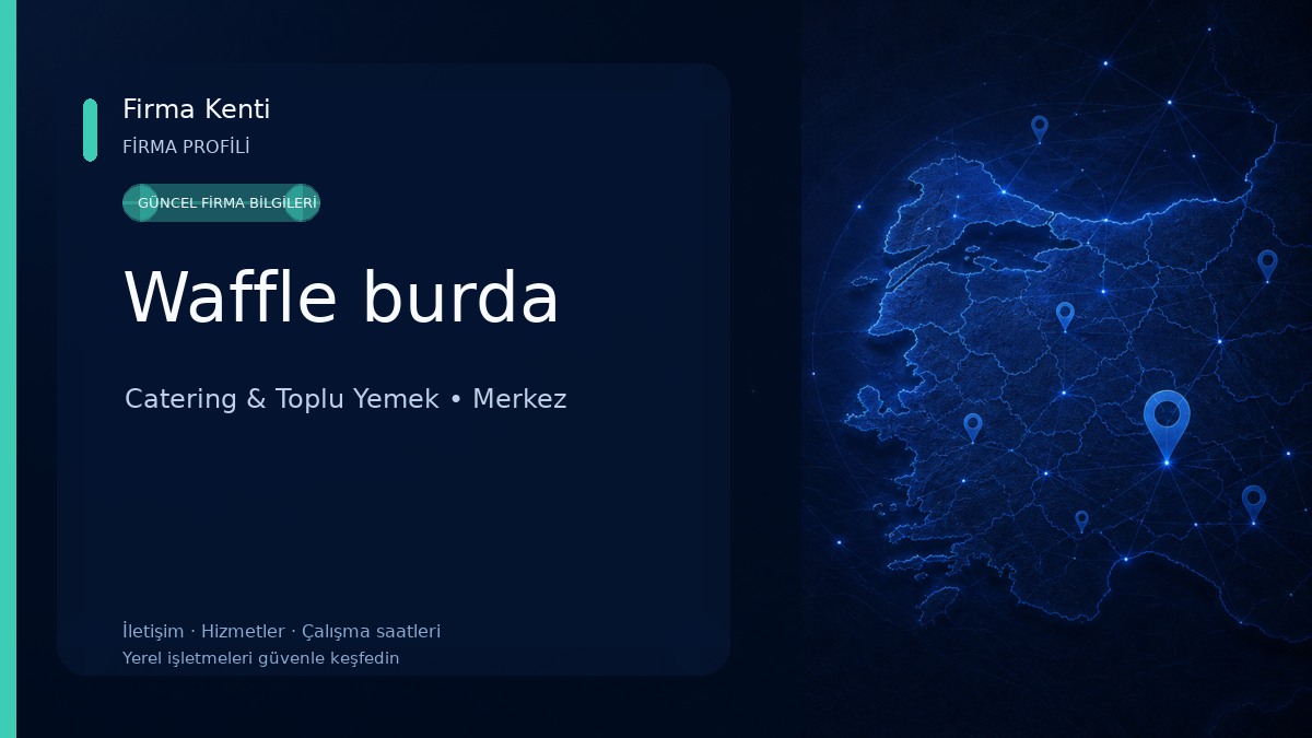Waffle burda Catering & Toplu Yemek