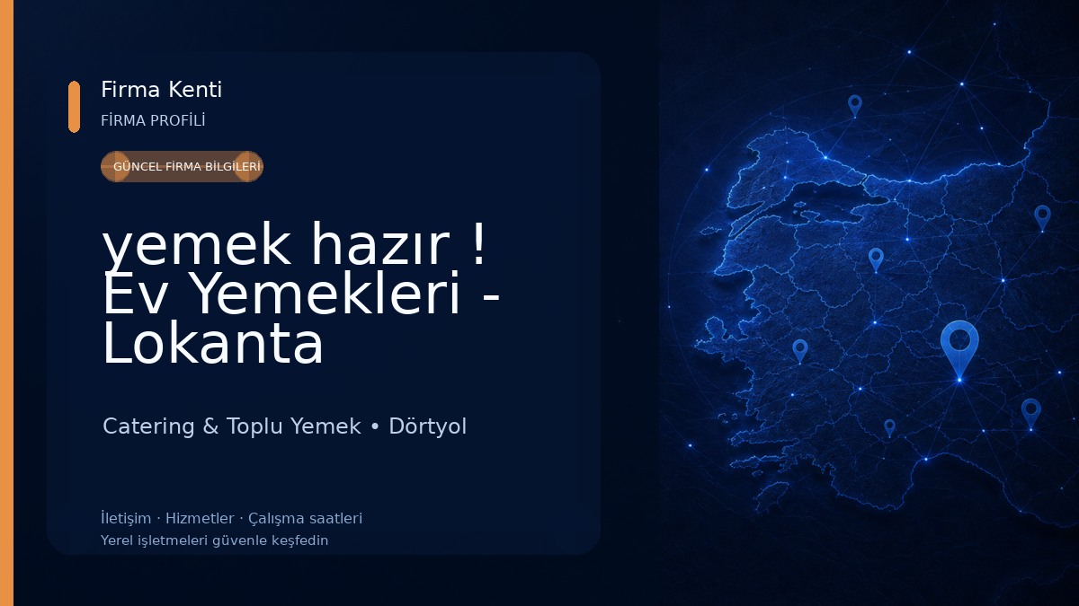 yemek hazır ! Ev Yemekleri - Lokanta Catering & Toplu Yemek