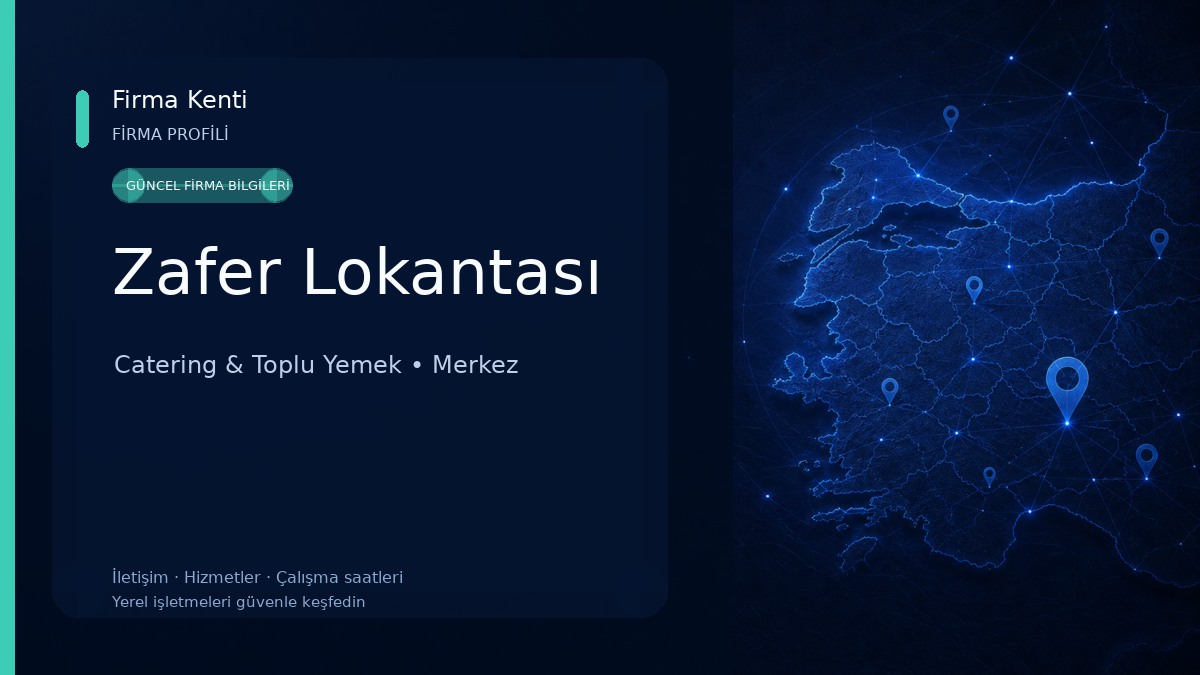Zafer Lokantası Catering & Toplu Yemek