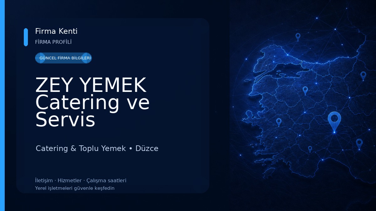 ZEY YEMEK Catering ve Servis Hizmetleri Catering & Toplu Yemek